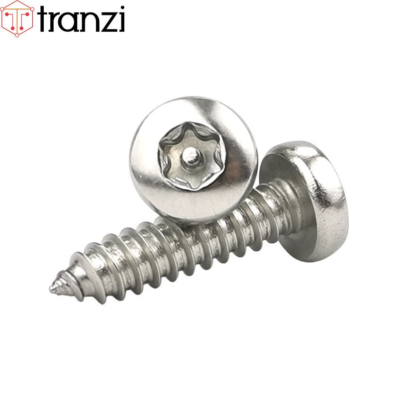 Vít hoa thị 6 cạnh đầu cầu đuôi nhọn ren thô inox 304 có nhân M2,9 M3,5 M3,9 M4,2 M4,8 M6,3