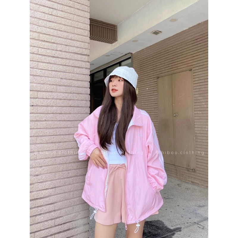 BIBOO - Áo khoác dù có 3 sọc tay BIBOO OFFICIAL - JACKET DÙ