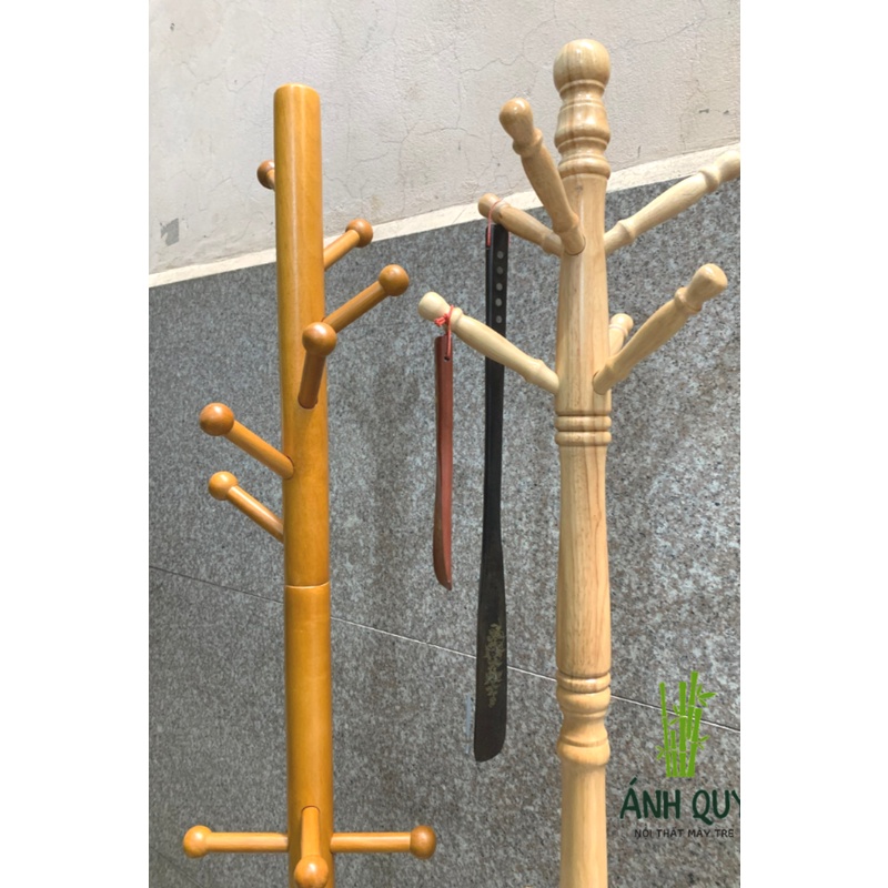 Mắc áo, Cây treo quần áo, Giá treo đồ, túi xách, mũ nón bằng gỗ tự nhiên cao cấp, đa năng phong cách vintage
