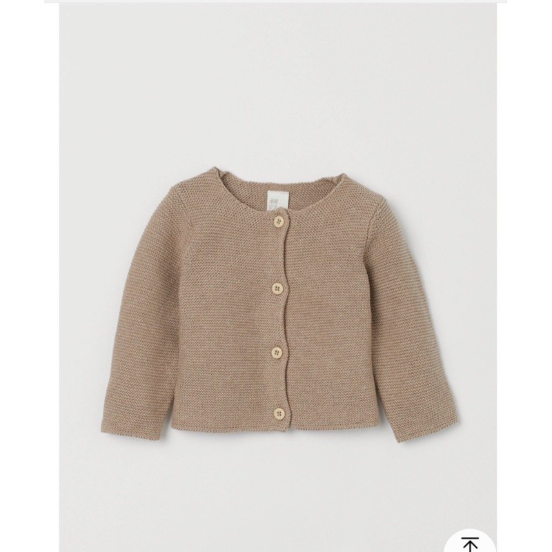 Áo khoác cardigan len xinh dày ấm bé gái HM auth sale