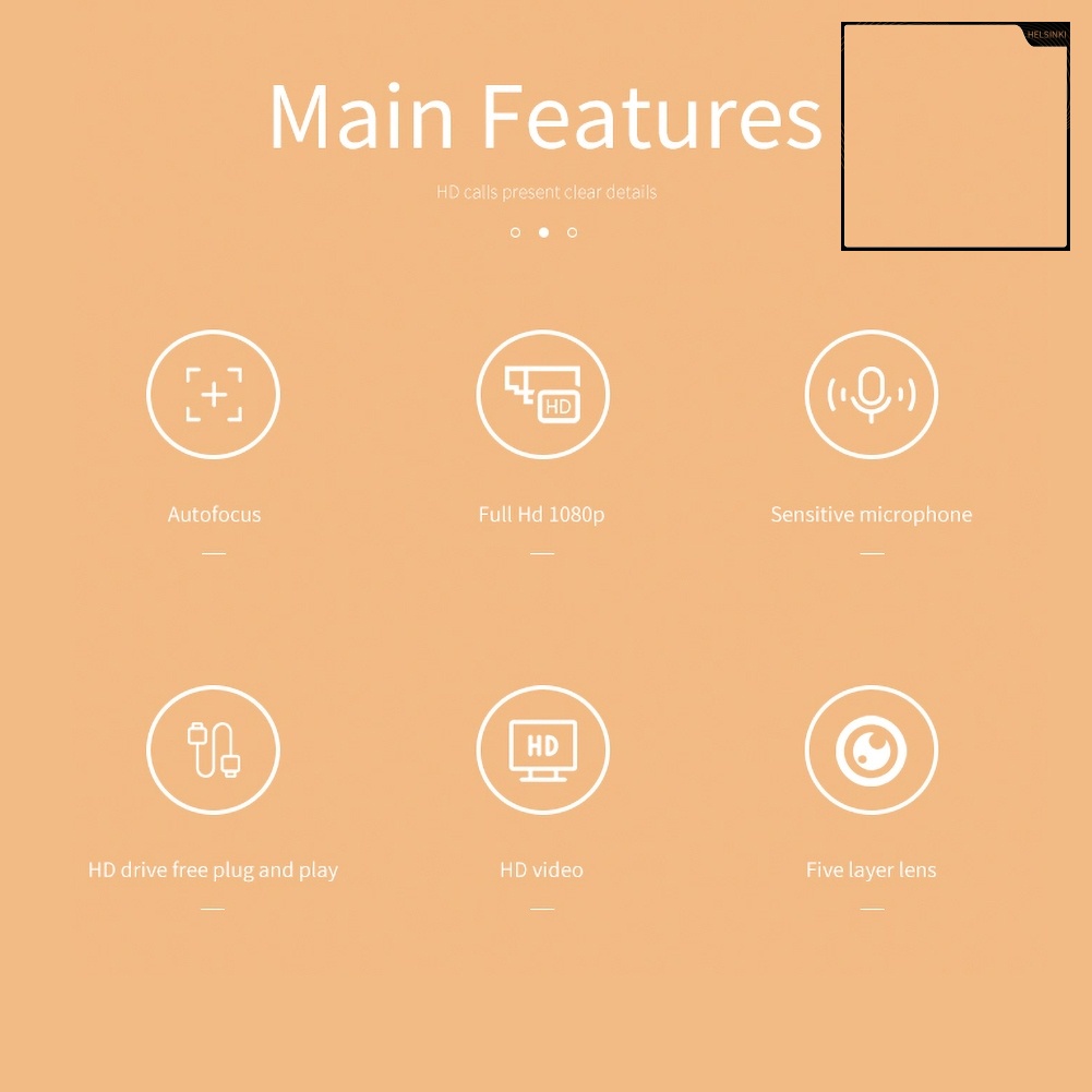 HEL ·  High Definition USB Webcam Live Streaming Camera with Mic for Computers Laptops | BigBuy360 - bigbuy360.vn