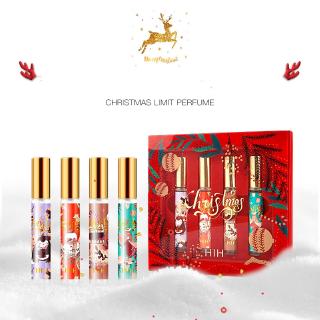 [Hàng mới về] Set 4 lọ nước hoa hương thơm ngọt ngào quà tặng Giáng sinh cho nữ thương hiệu HIH + (Tặng 1 gói bông CXT002)