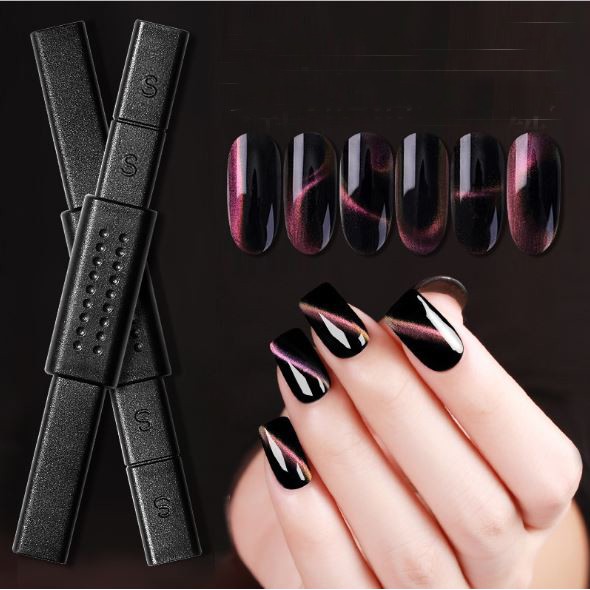 Nam châm vạn năng hơ nổi vân mắt mèo ( hiệu quả nỗi rõ trên sơn nền đen)