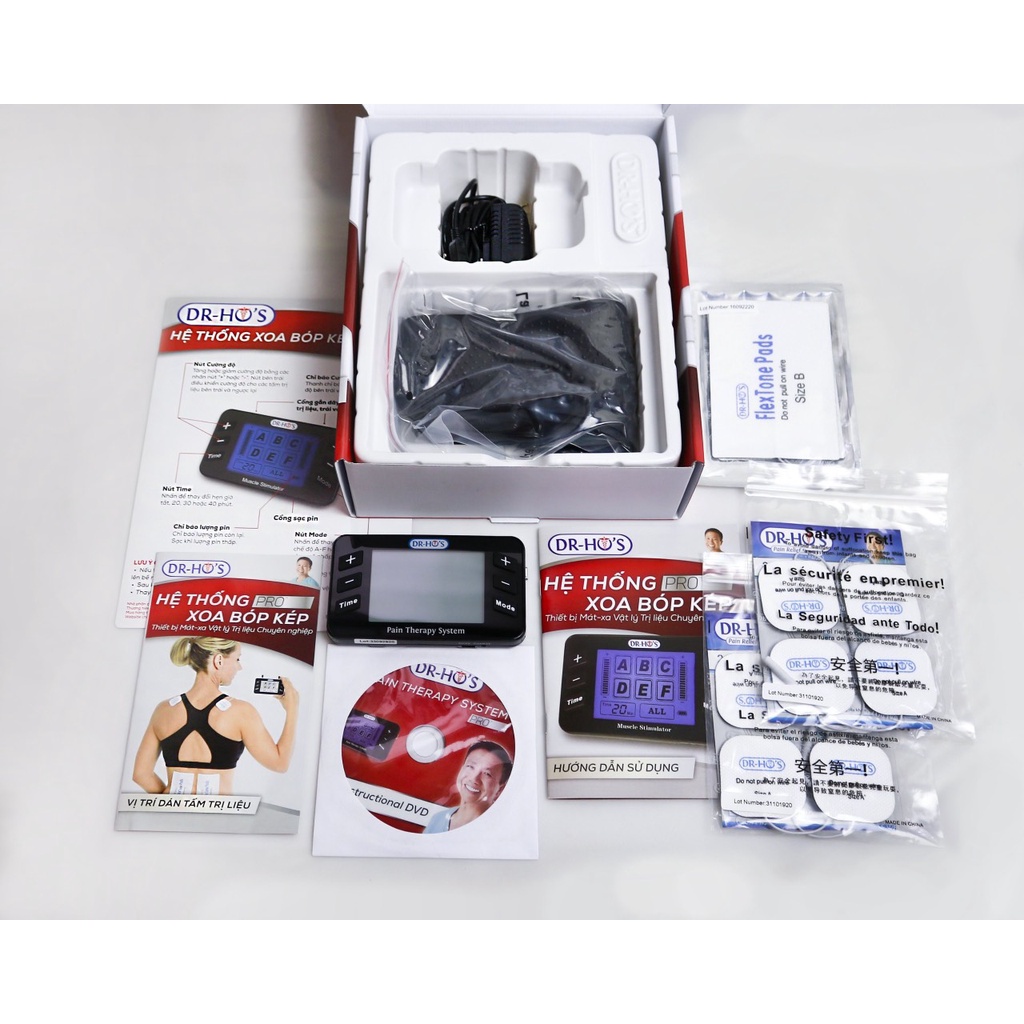Máy massage xung điện trị liệu Dr Ho's Pro- Pin sạc trực tiếp