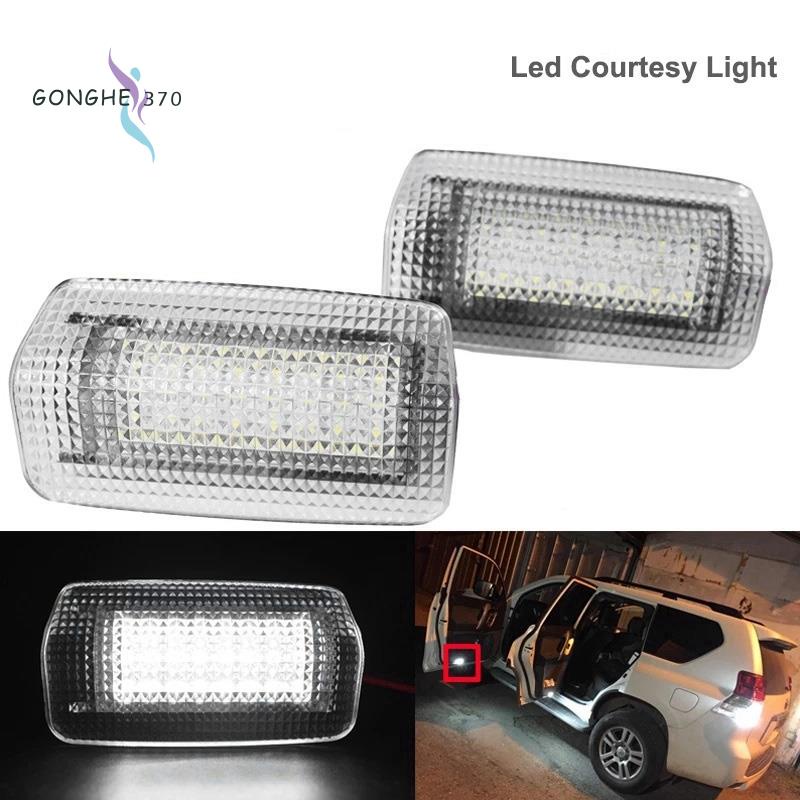 Set 2 đèn LED ánh sáng trắng gắn cửa xe hơi Toyota Land Cruiser 200 Series 150 Series Prado MK4 J150 Lexus ES240 IS250