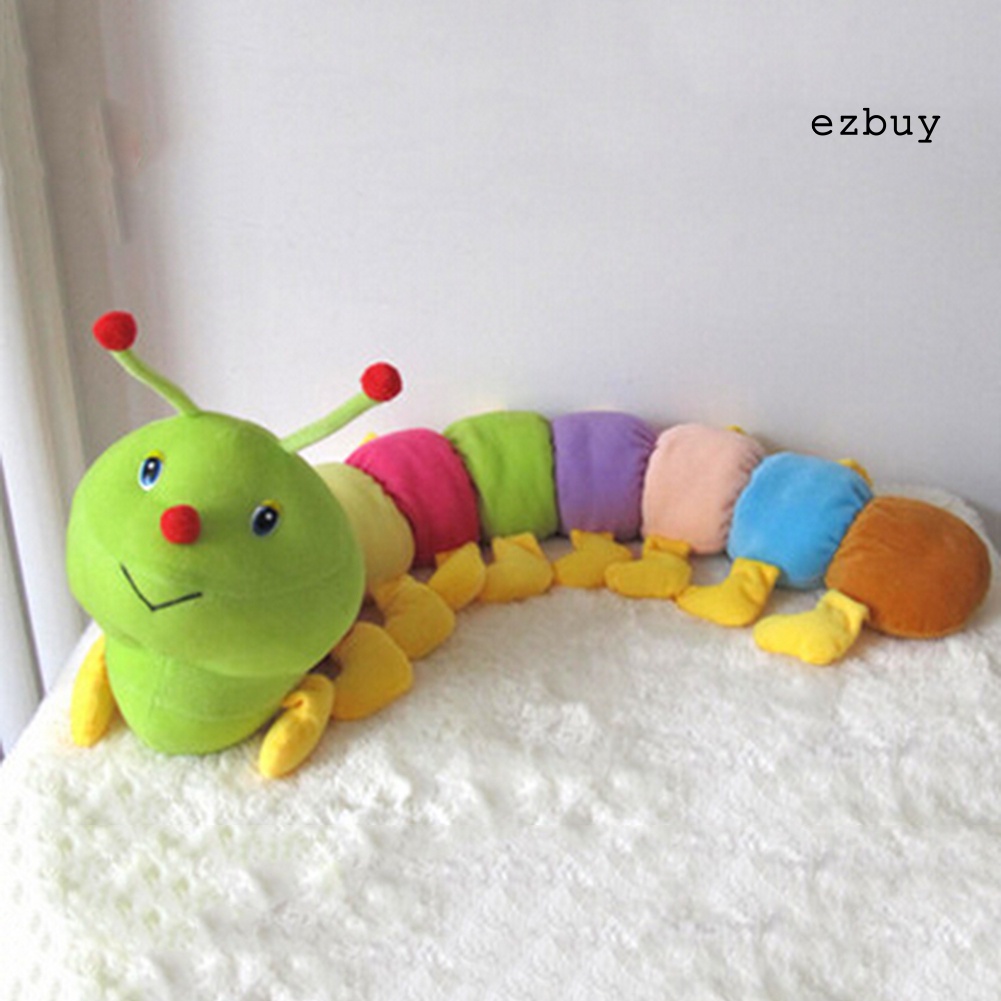 Thú Nhồi Bông Hình Con Sâu Bằng Cotton Mềm Nhiều Màu Sắc Cho Bé