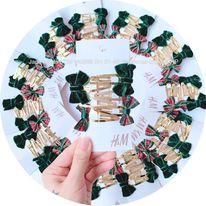 Set 6 kẹp tóc nơ bé gái