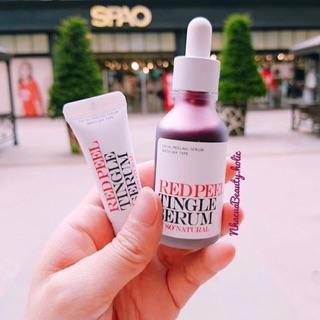 Fullsize 35ml Tẩy da chết hóa học SO NATURAL FOR YOUR SKIN RED PEEL TINGLE SERUM