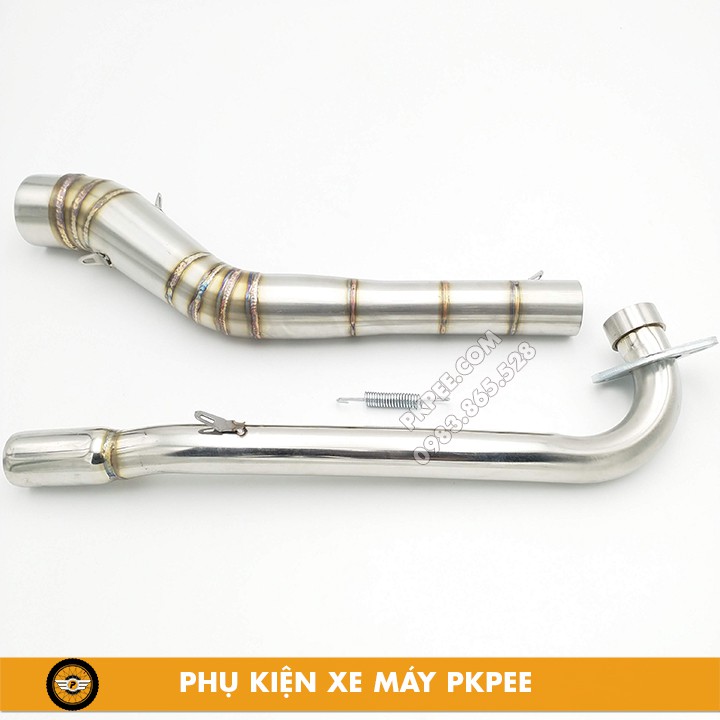 Cổ Pô Tăng 2 Khúc Inox 304 Gắn S110, RSX110, Blade 110