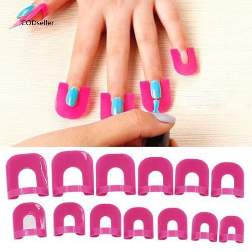 Bộ 26 khuôn kẹp sơn móng tay + 1 miếng dán chuyên dùng tiện lợi