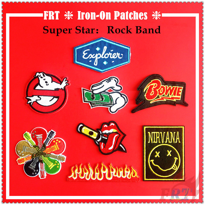 1 Sticker Ủi Thêu Hình Nhóm Nhạc Rock