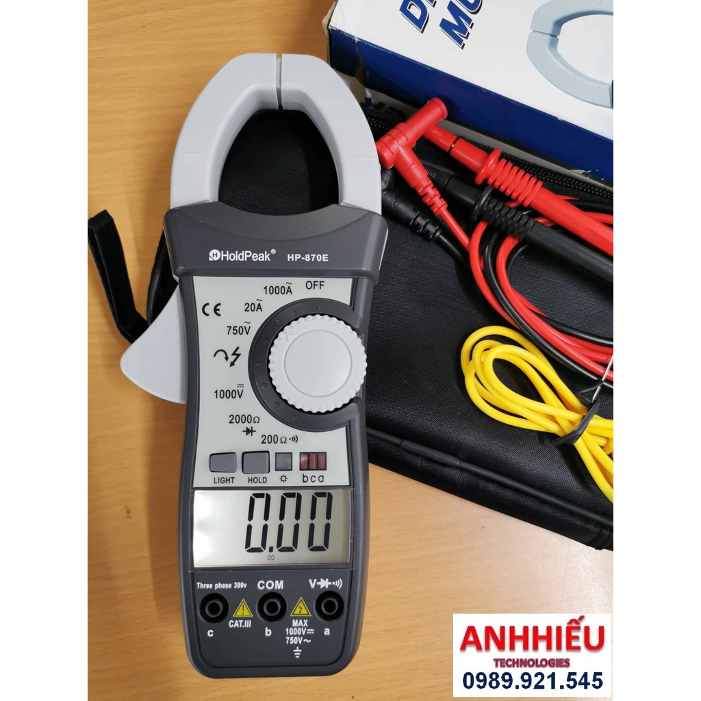 Ampe kìm đo dòng điện Holdpeak HP-870E