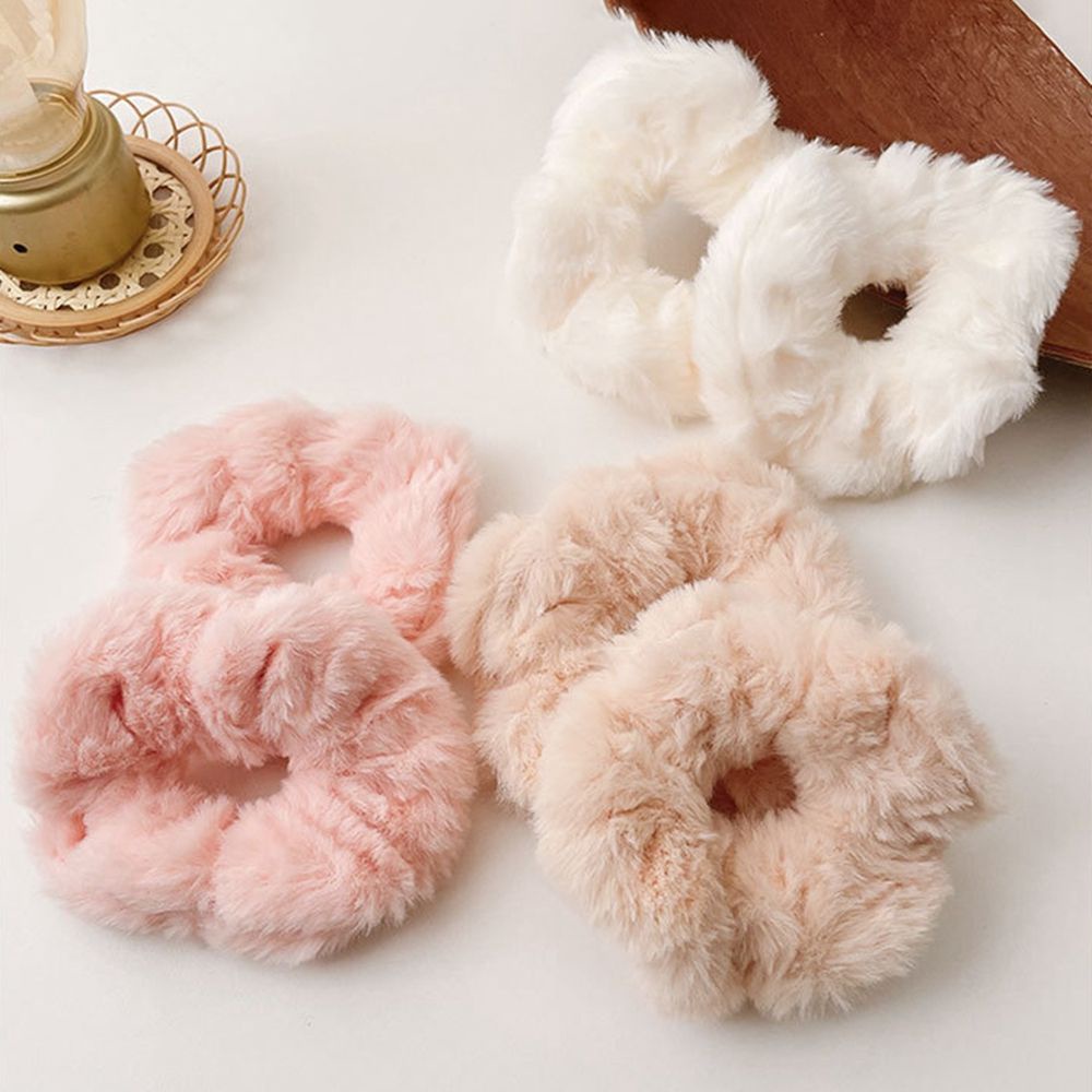 Set 7 dây buộc tóc vải nhung co giãn phong cách Hàn Quốc đơn giản cho nữ