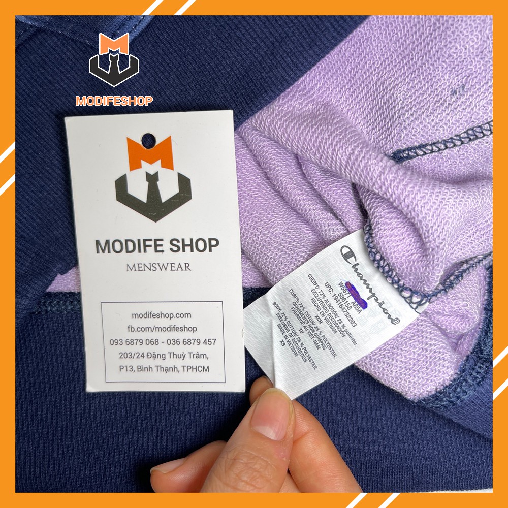 Áo Hoodie Champion Logo Thêu chất Nỉ Cotton - Modife Shop