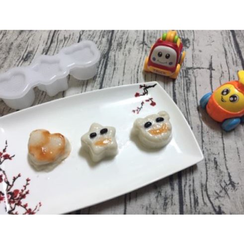 Bộ 3 khuôn cơm, trứng Inomata (Nhật Bản)