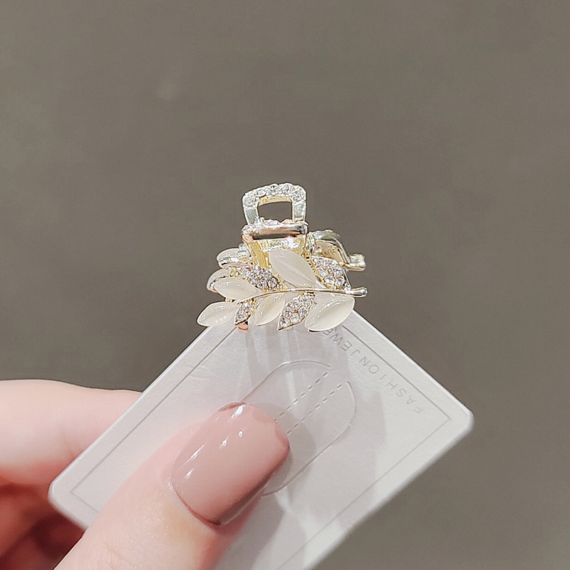 Kẹp Tóc Mái Kim Loại Đính Đá Opal Phong Cách Hàn Quốc Cho Nữ