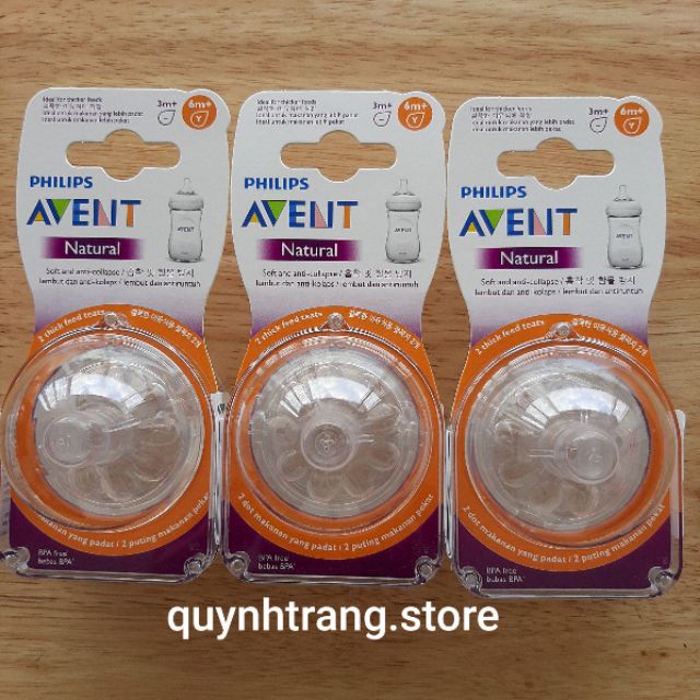 [Đủ size]Núm ti Avent/ Núm Ty Phillip Avent số 0,1,2,3,4,5,chữ y