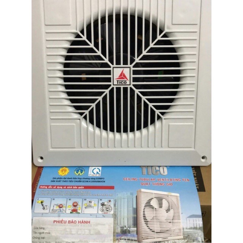 Quạt hút thông gió 1 chiều 16AV6 180x180mm TICO