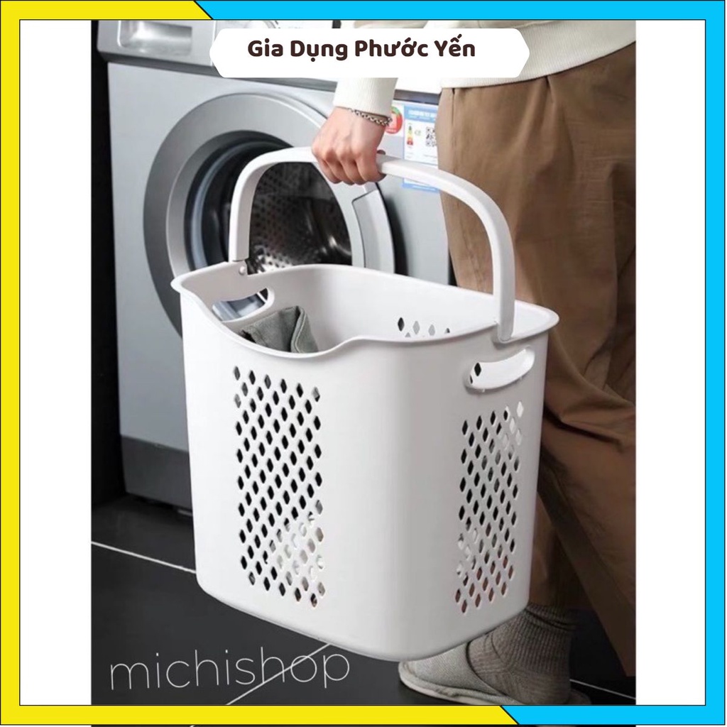 Giỏ đựng đồ đa năng có quai xách tiện lợi, giỏ đựng quần áo, đồ chơi