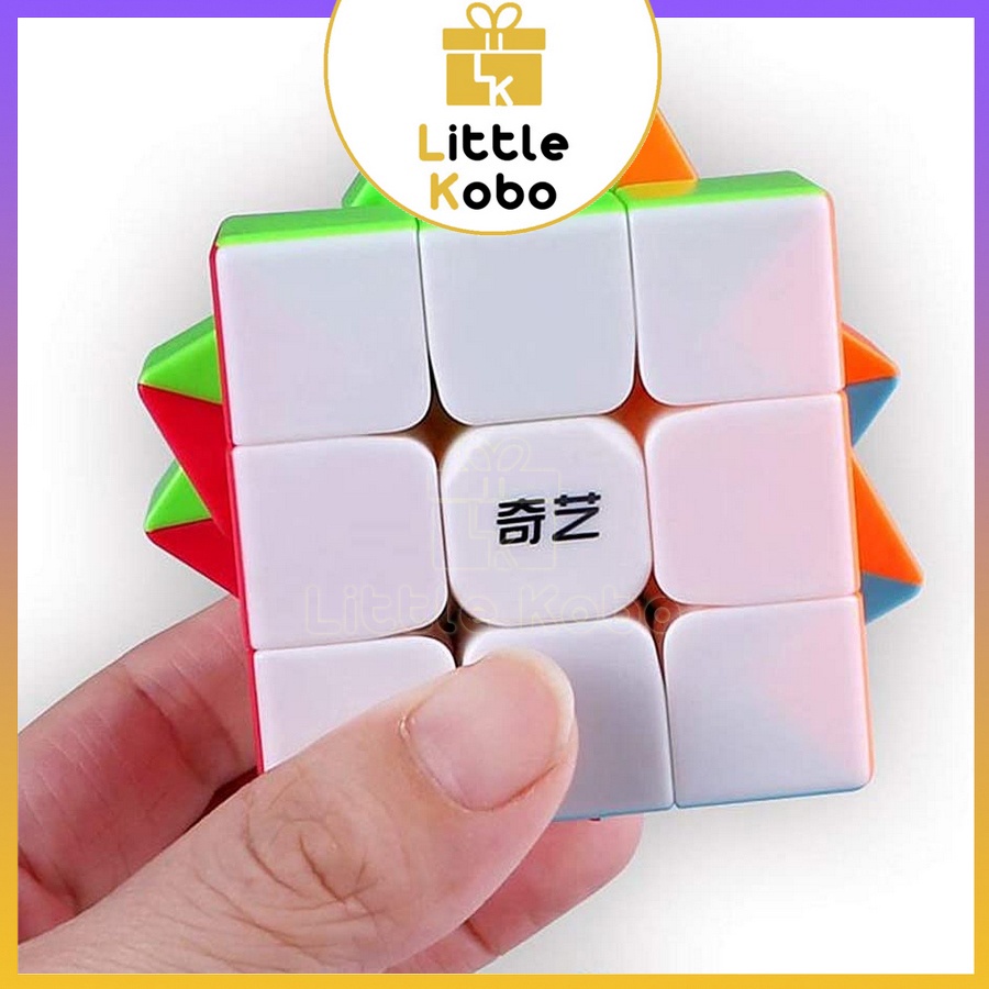 Rubik 3x3 QiYi Warrior S 3x3 Rubic 3 Tầng Không Viền Stickerless Đồ Chơi Trí Tuệ Trẻ Em Phát Triển Tư Duy - Little Kobo