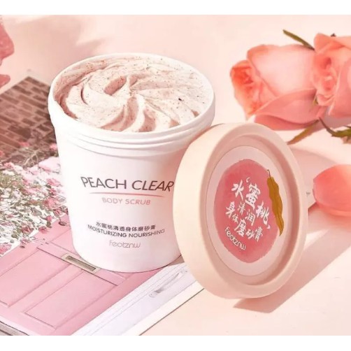 Kem Tẩy Tế Bào Chết Từ Trái Đào Body Peach Feotznw Peach Clear Body Scrub (200ml) Dưỡng Ẩm Làm Trắng Da skkh