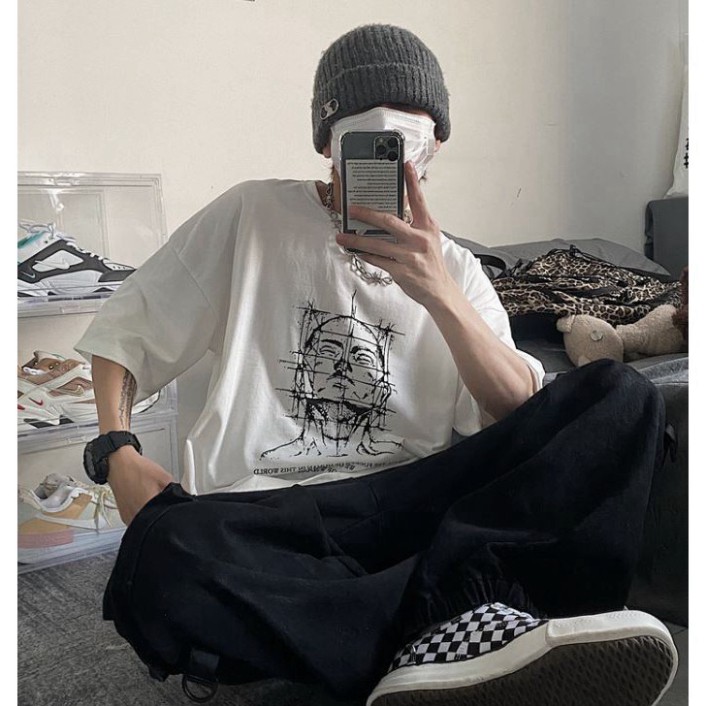 Áo thun tay lỡ Unisex, áo phông form rộng M347 KIWI SHOP union SHOP