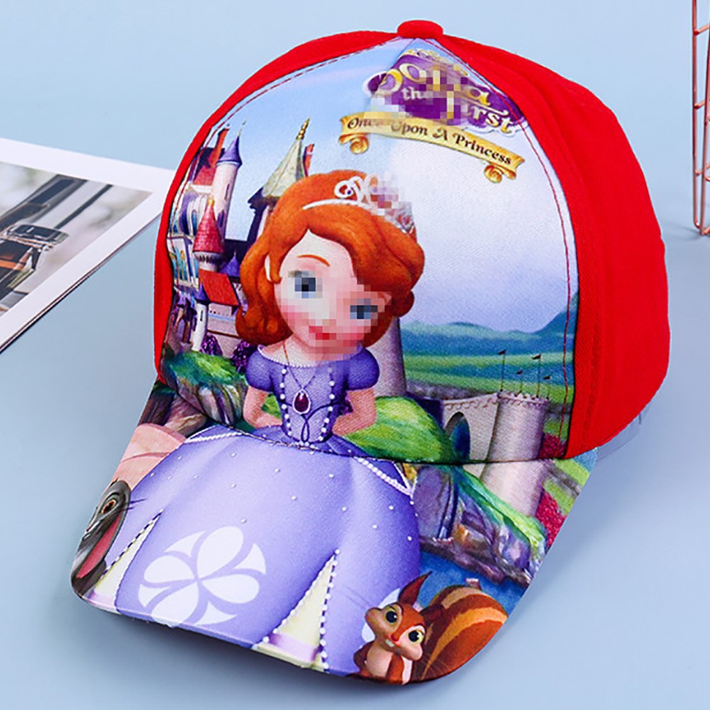 Mũ lưỡi trai in hoạt hình nhiều loại cho em bé 1-6 tuổi