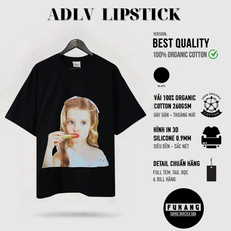 Áo ADLV Bé Son Môi Chuẩn Best Cao Cấp Cotton - Acme De Lavie Lipstick Girl