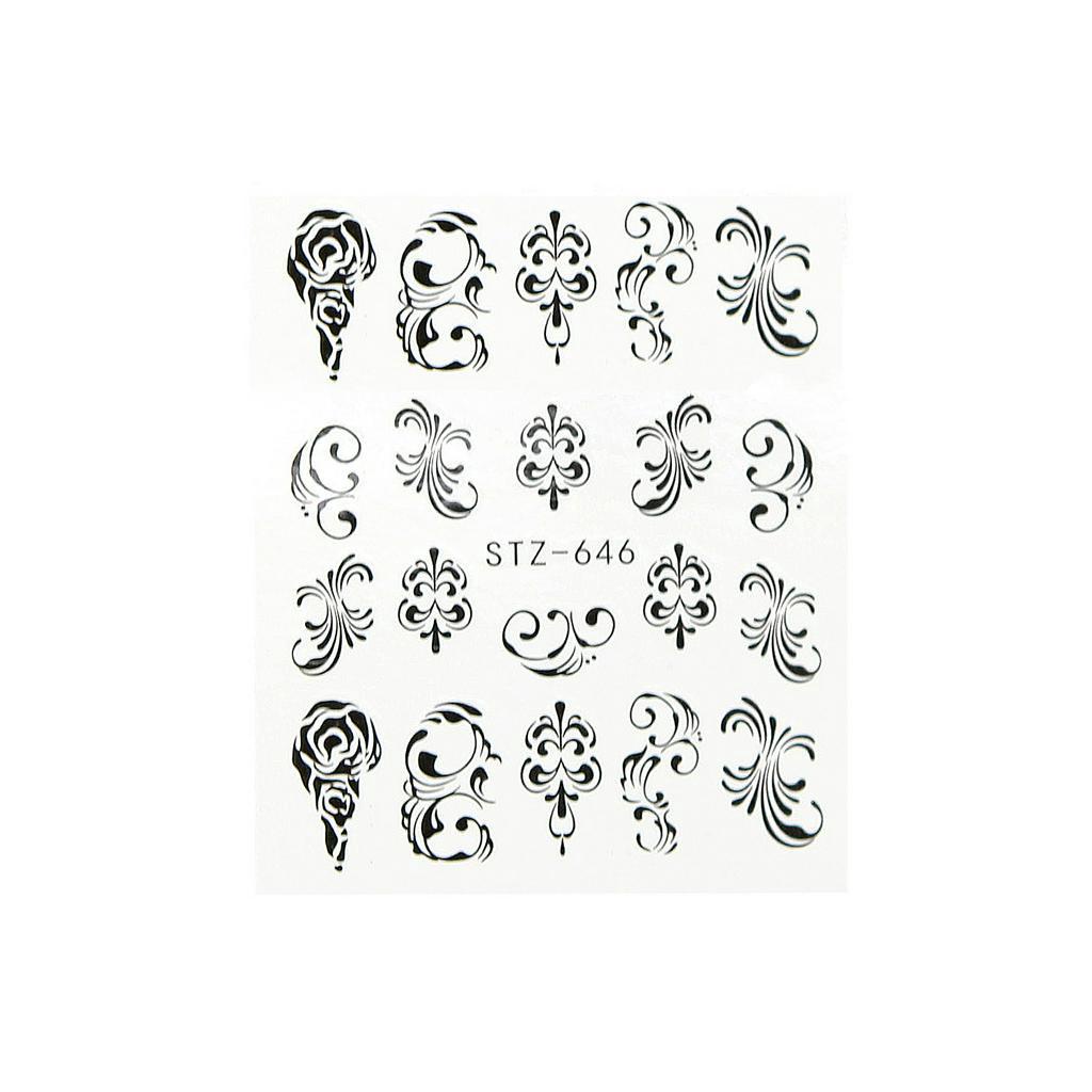 [Hàng mới về] Set 6 tấm decal nước nhiều kiểu họa tiết để trang trí móng nghệ thuật diy