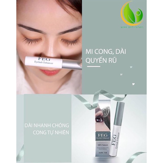 Dưỡng Mi FEG Compo Xanh Hồng chính hãng