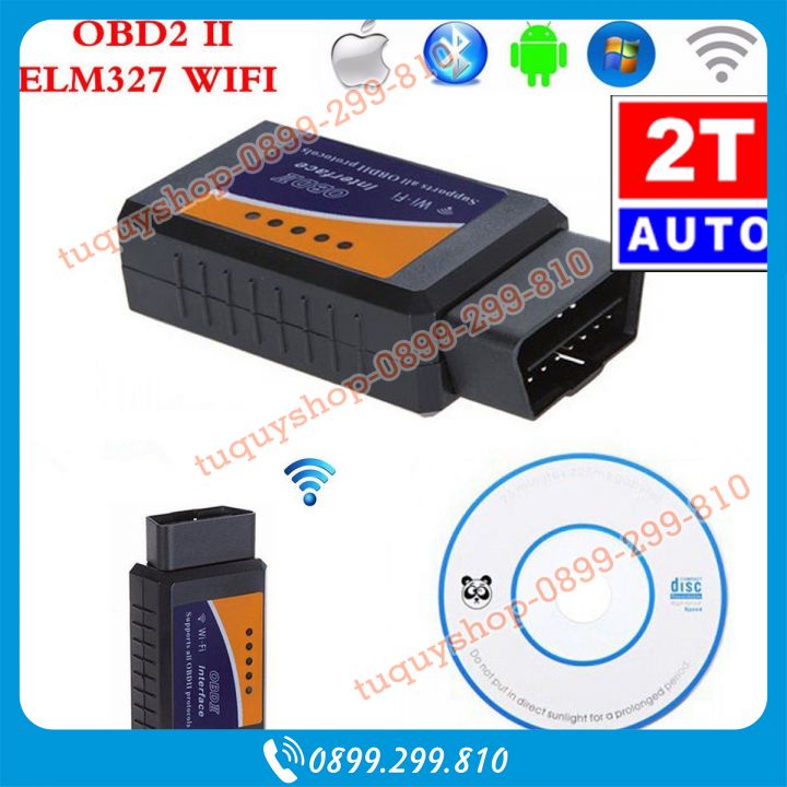 01 Thiết bị, Máy scan chẩn đoán và xóa lỗi cá vàng check engine kết nối cổng OBD EML327- WIFI , OBD2, OBDII SKU:277