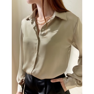 Áo sơ mi lụa tay dài EDINI - SM230