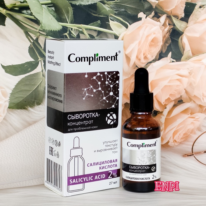 Kiềm dầu giảm mụn Compliment Salicylic Acid 2% Serum
