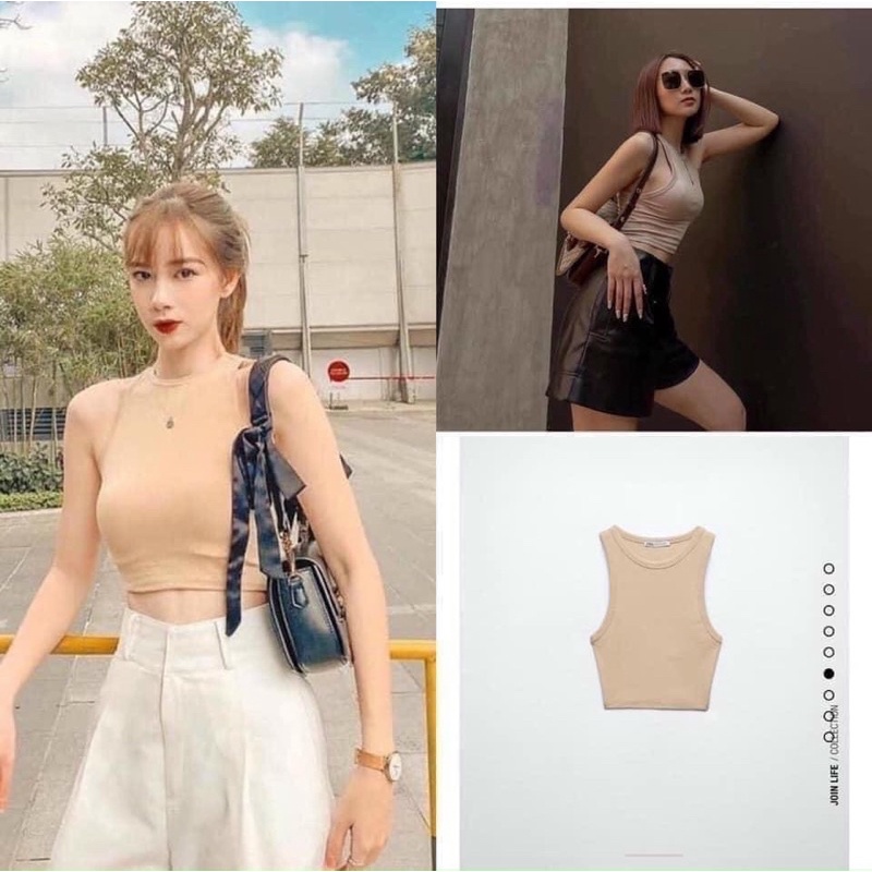 Áo croptop tăm ba lỗ basic | BigBuy360 - bigbuy360.vn