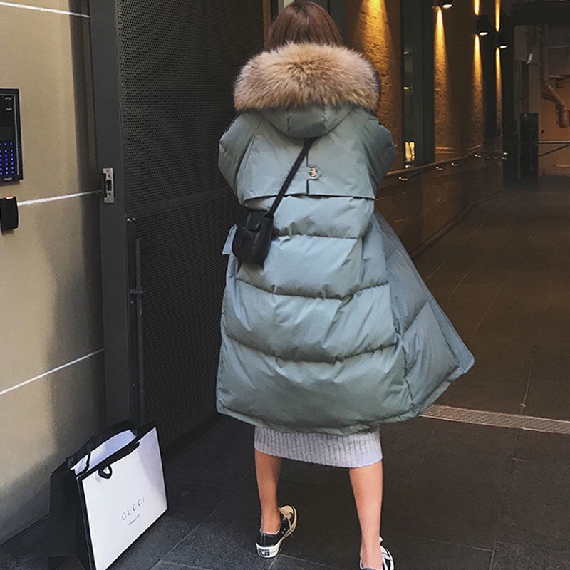 Áo phao nữ dáng dài vintage Hàn Quốc-Order | BigBuy360 - bigbuy360.vn