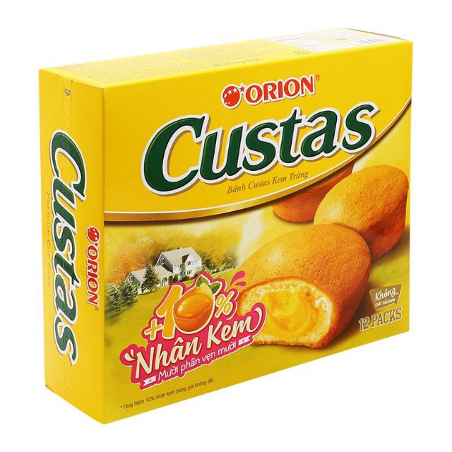 Bánh Trứng Chất kem trứng Orion hộp 282g