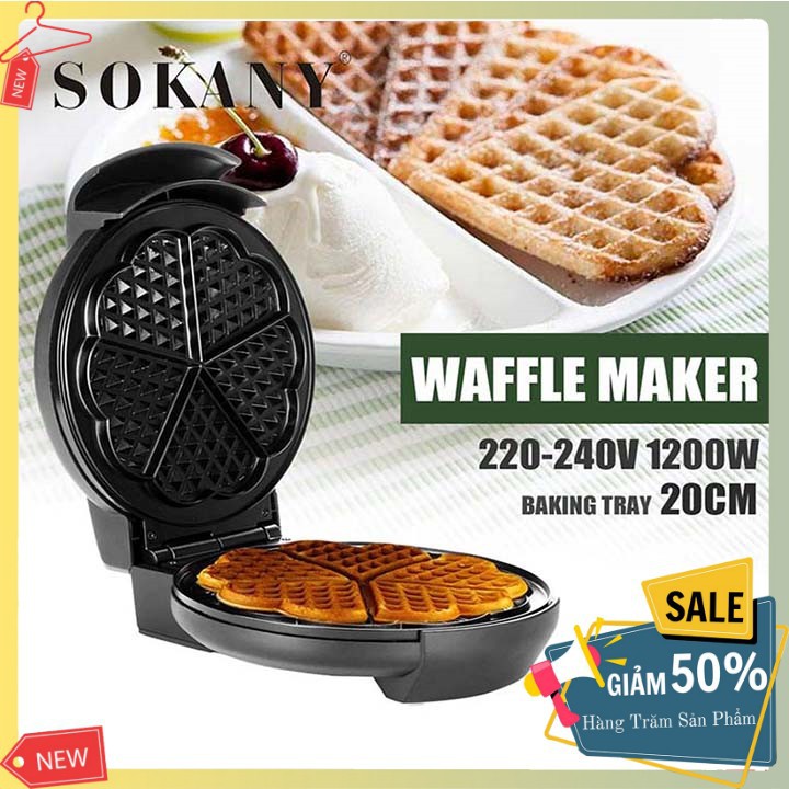 [Mã ELHADEV giảm 4% đơn 300K] Máy Làm Bánh Kẹp Tàn Ong, Waffle, Bông Lan Sokany