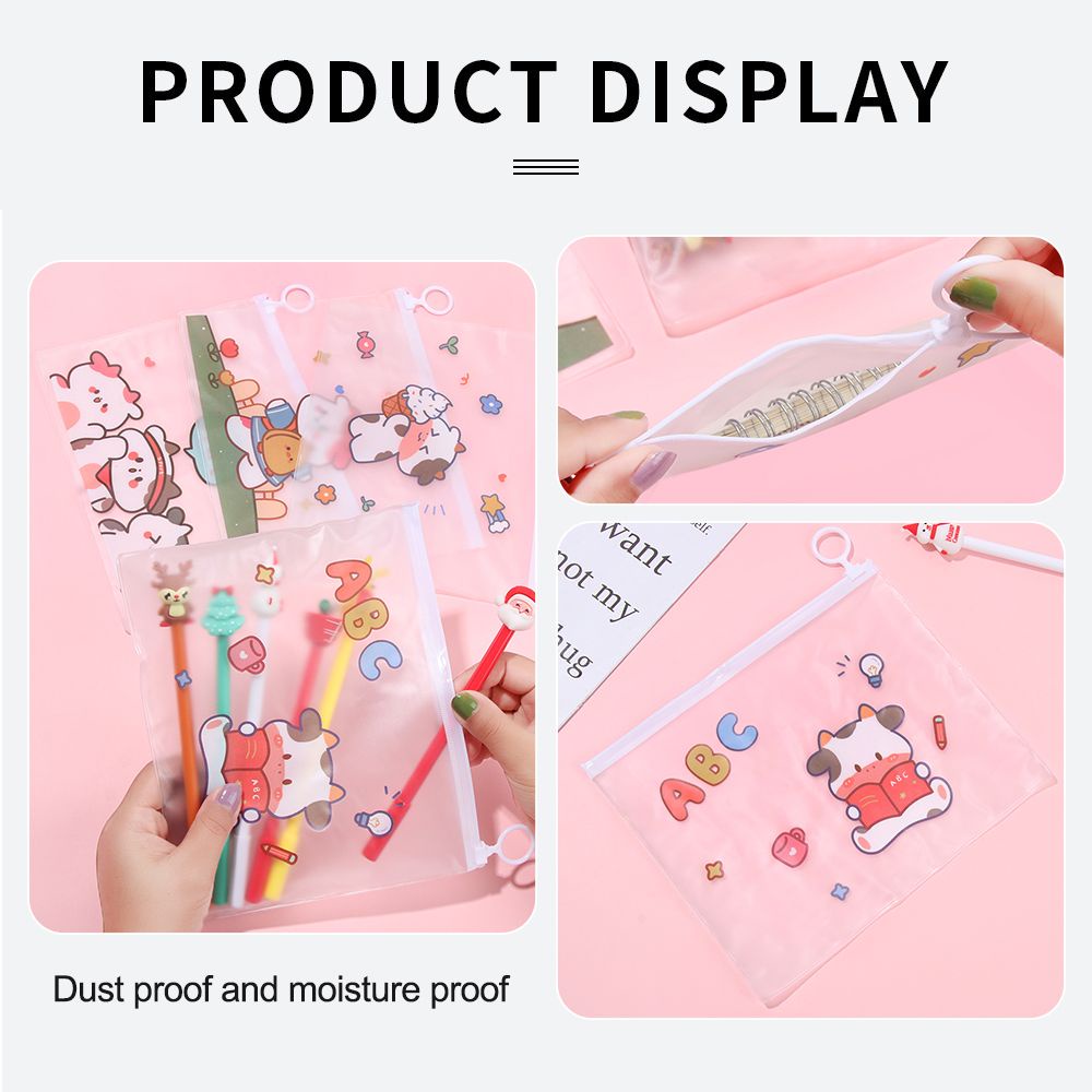 Túi đựng bút chì chống thấm nước họa tiết hoạt hình dễ thương