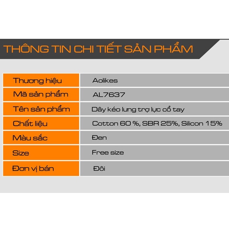 Đổ sỉ - Aolikes Al 7637 7638 (1 đôi) Băng cuốn cổ tay, dây kéo lưng trợ lực cổ tay, nâng tạ chống trượt chuyên gym