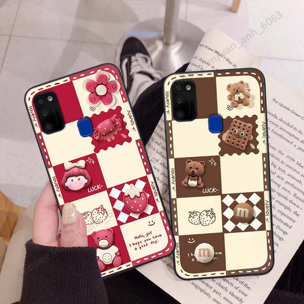 Ốp lưng Samsung M21 / M30s hình gấu, kẹo dễ thương cute
