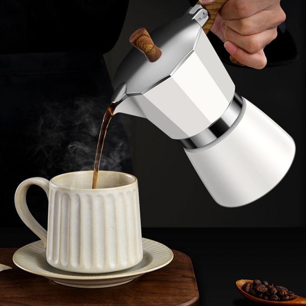 YNATURAL Bình Pha Cà Phê Espresso Bằng Nhôm Chịu Nhiệt 3 / 6 Cốc 150 / 300ML