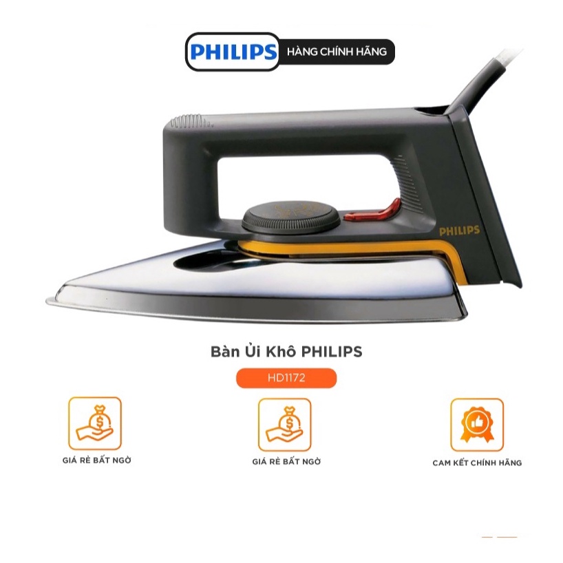 Bàn ủi Philips HD1172 CHÍNH HÃNG PHILIPS BẢO HÀNH 2 NĂM