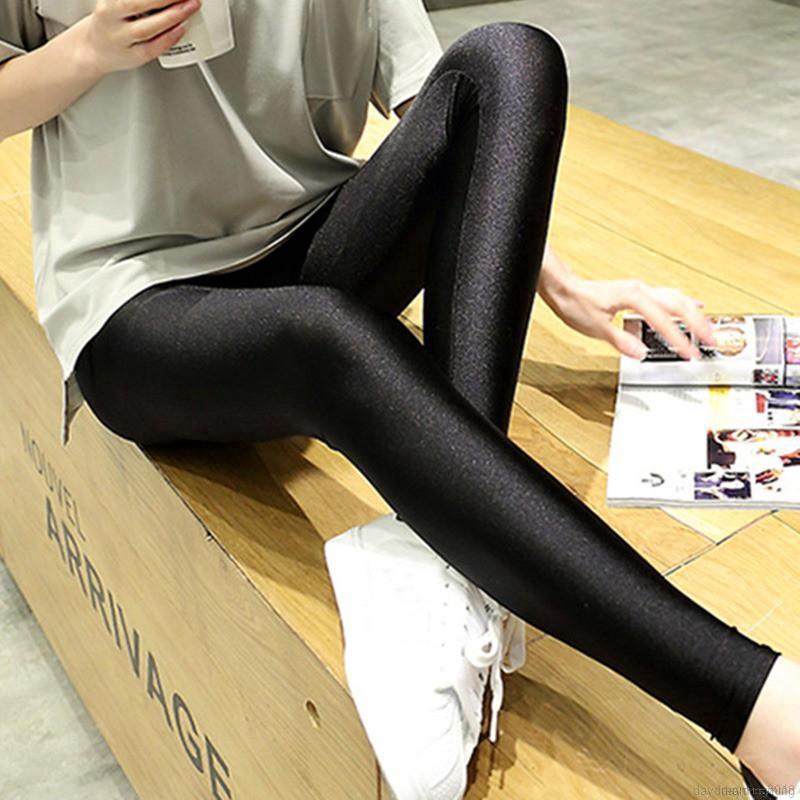 Quần legging mỏng dài thiết kế co giãn hở gót thời trang quyến rũ dành cho nữ