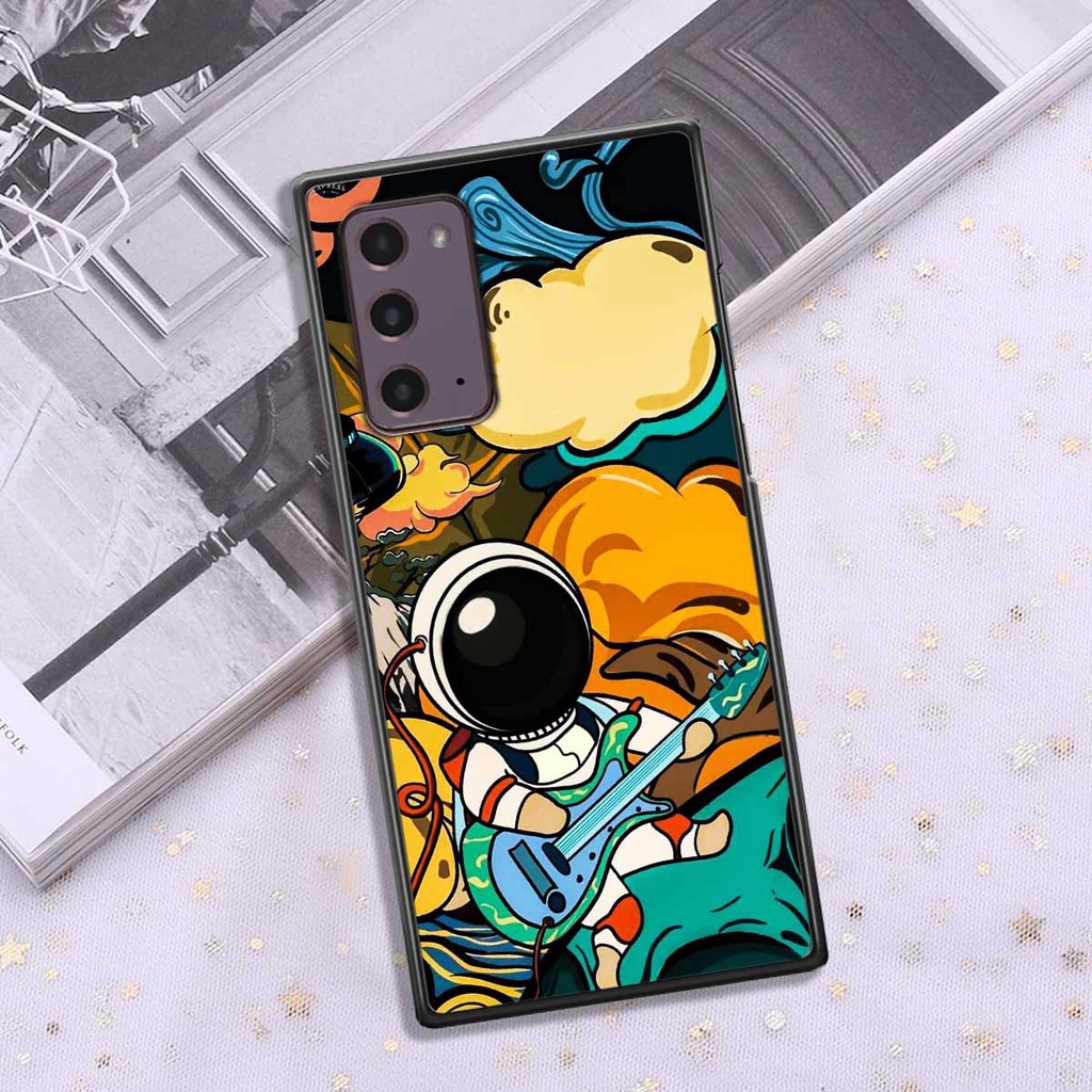 Ốp Samsung Note 20 in hình vũ trụ, phi hành gia bầu trời cute dễ thương