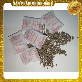 Bịch 1kg  Hạt hút ẩm thực phẩm Clay loại 5 gram hút ẩm khô gà, khô bò, hạt điều, hạt dinh dưỡng, hàng ăn vặt