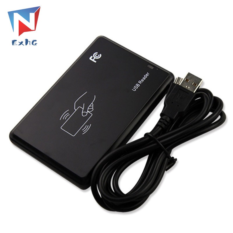 ExhG❤❤❤High quality 1 Pcs 125Khz USB RFID Smart Card Reader Portable Contactless Proximity Sensor EM4100 @VN