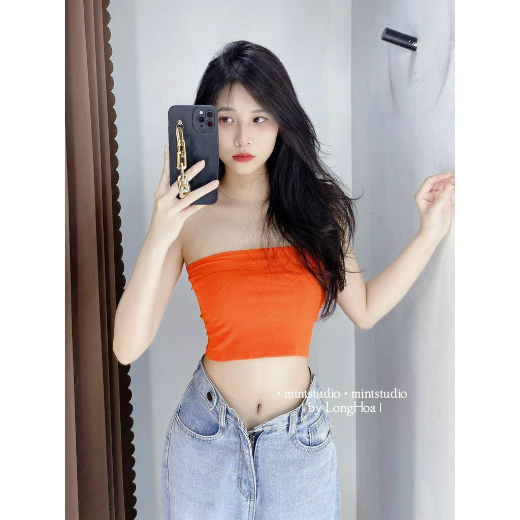 Áo ống trơn chất thun bozip mịn