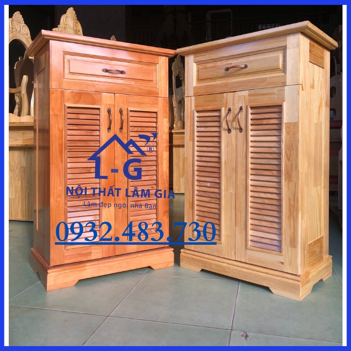 TỦ GIÀY DÉP GỖ CAO CẤP GỖ TỰ NHIÊN SANG TRỌNG _NGANG 60CM