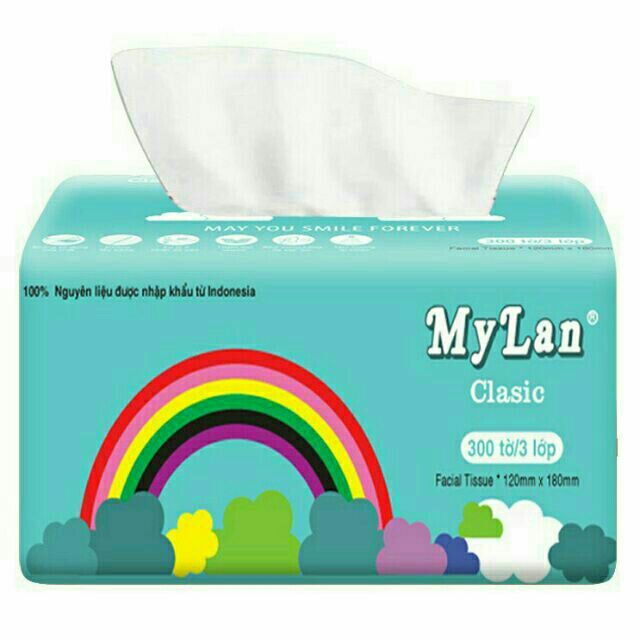 ⛔GIADUNGHOANGMAI⛔ Bịch 10 gói giấy ăn cầu vồng My Lan (LOẠI 10 - LOẠI CẦU VỒNG - LOẠI MY LAN)