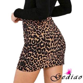 Ged♥Mới Đầm Bút Chì Họa Tiết Da Báo Quyến Rũ